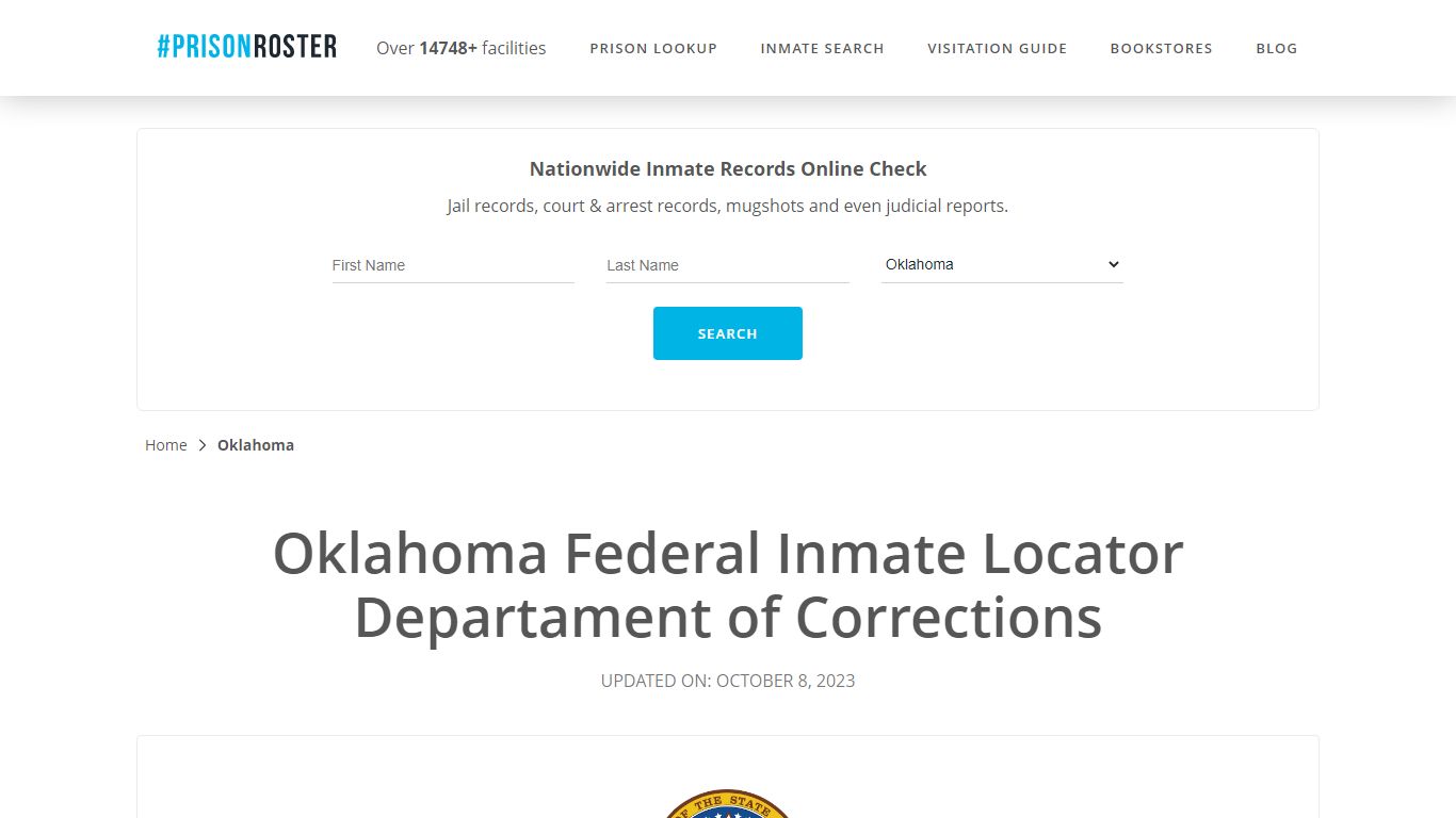 Oklahoma Federal Inmate Search - Prisonroster